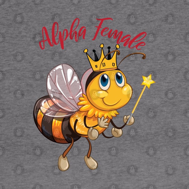 Female Alpha Animal Bee Queen Feminism Strong Woman by alltheprints